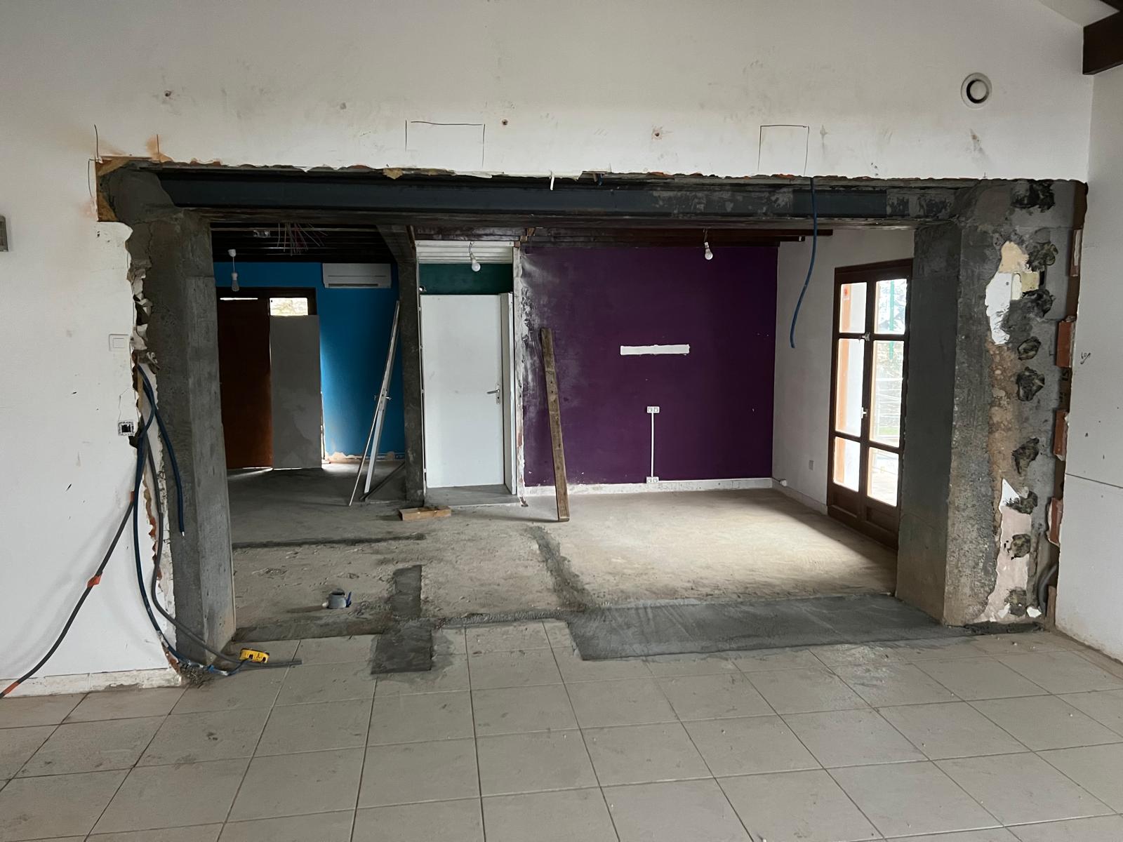 Ouverture de mur porteur